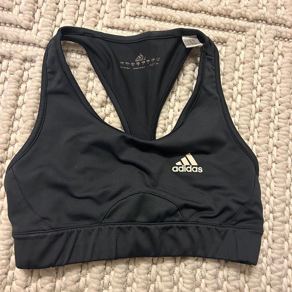 Womens Adidas Size XS Climalite Sports Bra Dark Gray
